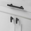 9BUILD 10 Pack 128mm Matte Black Kitchen Cupboard Handles Kitchen