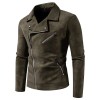 Retro Leather Jacket with High-end Feel, Retro Tie Dye Washed