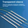 1000Pcs Bare Fiber Optical Heat shrinkable Sleeves 60mm Tube for