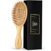 GAINWELL Cepillo de pelo de paleta de bambú, cepillo para