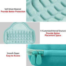 Aenllosi for JBL Charge 6 Bluetooth Speaker Hard Travel Carrying Case with Shoulder Strap,Mint Green,Case Only