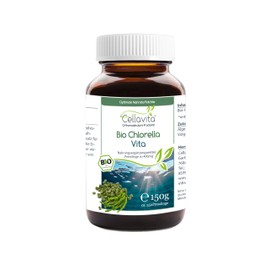 Cellavita Chlorella Spirulina Chlorella Tablets High Dosage Vita Pressings / Tablets Made in Germany
