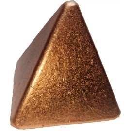 PYRAMID Solid Copper Pyramid - 1.675 inches -Brushed Finish