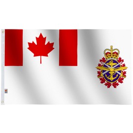 Canadian Armed Forces Flag 30x60inch Large, Both Sides 100D Polyester for Moderate-Outdoor&Indoor,Canvas Header Brass Grommets for Easy Display Canada armed