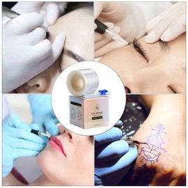 Charme Princesse 2 Pack Disposable Eyebrow Tattoo Plastic Wrap, Pack of 2 Disposable Eyebrow Tattoo Plastic Film, 300 Metres Preservation Film, Permanent Makeup Accessories for Eyebrows and Lips TA628-2