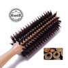 Round Hair Brush and Cotton Travel Bag by RustiK, Stiff