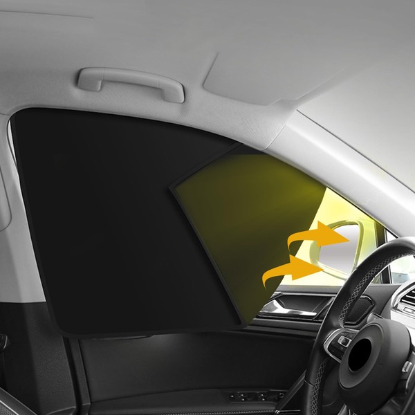 Mearo 2PCS Car Side Window Sun Shades, Magnetic Sunshades for