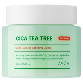 Abka Quick Calming Cica Tea Tree Rebalancing Soothing Cream, 1 pc, 100ml / 아브카 퀵 카밍 시카 티트리 리밸런싱 수딩 크림, 1개, 100ml
