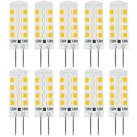 hekmazon G4 120V Led Light Bulb 2w 20w Halogen Equivalent 200lm Warm White 3000K Pack of 10