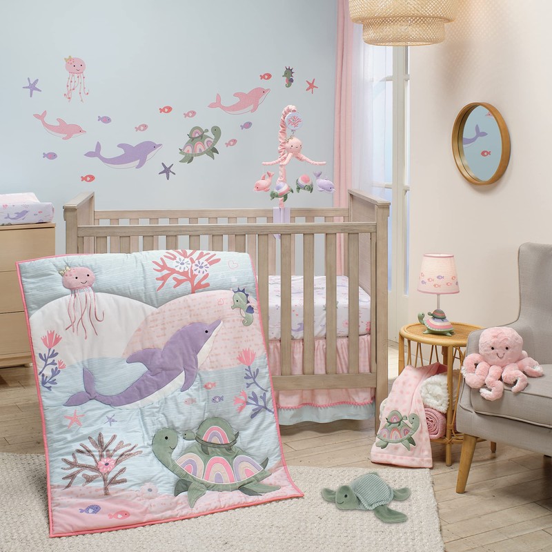 Lambs & Ivy Sea Dreams Dolphins/Turtles/Fish Underwater/Nautical Wall Decals