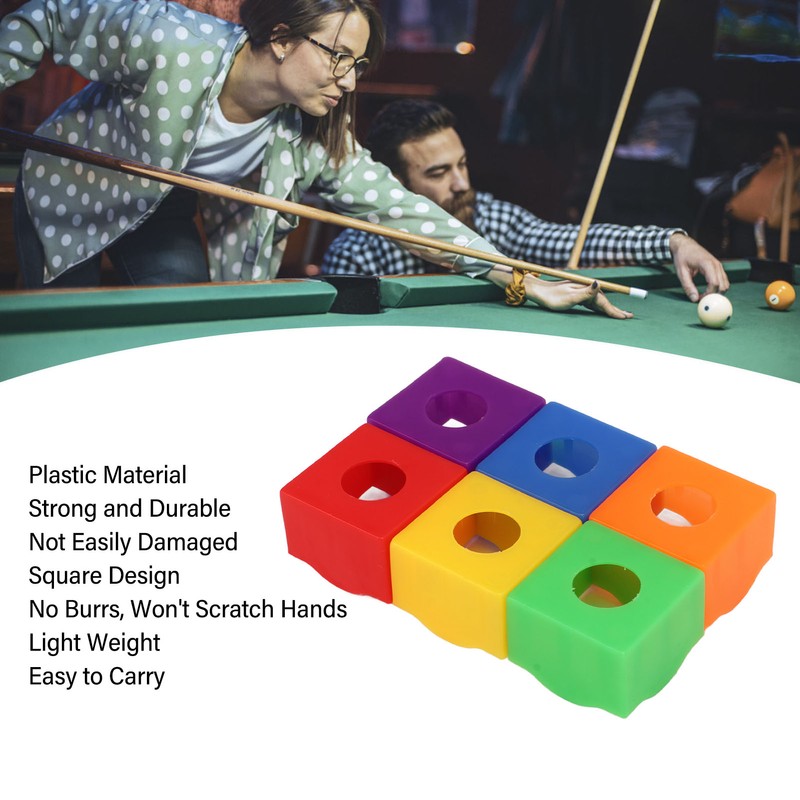 144PCS Pool Cue Chalk Holder Cover Billiard Chalk Clip Squared