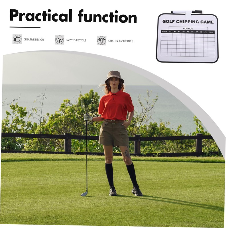 BESPORTBLE Erasable Golf Scoreboard Lightweight Plastic Scorebook Holder Double-Sided Writing