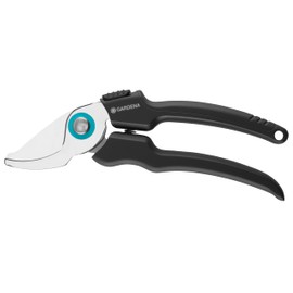 GARDENA EcoLine garden secateurs: Durable secateurs with bypass blade, with sap groove and wire cutter, 18 mm cutting diameter, ergonomic handle (12210-20)