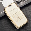 SANRILY Golden-edge TPU Key Fob Cover for Land Range Rover