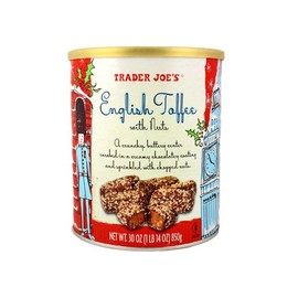 Trader Joe's Traditional English Toffee with Nuts - 30 oz. (1 lb. 14 oz, 850g)