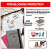 GVTECH Cartera para Pasaporte RFID, [2 Pack] Funda para Hombres