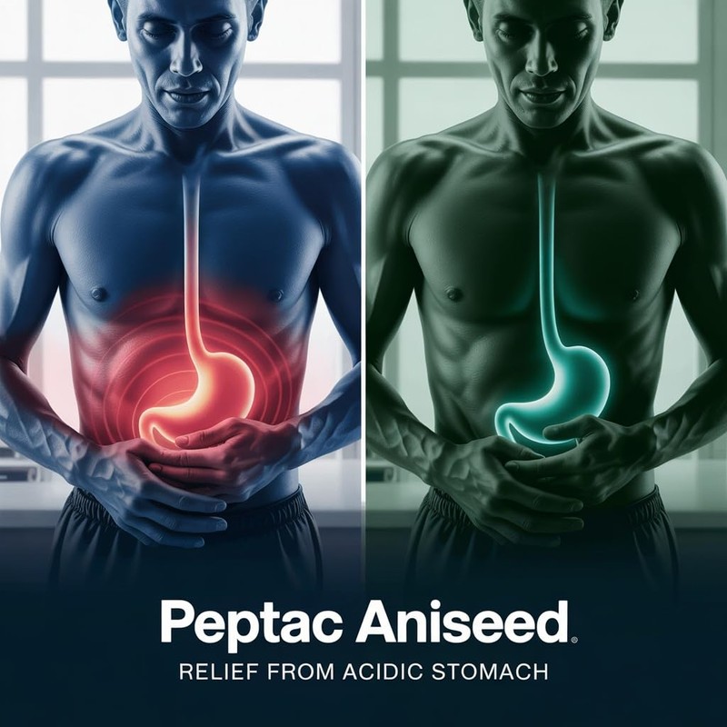 Peptac Liquid Aniseed, 500 ml, Sugar-Free Indigestion Relief - Free