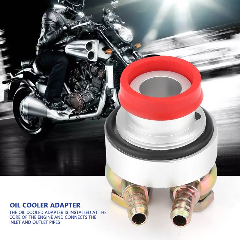 Motorcycle Refit Oil Cooler Adapter Fitting for Honda GY6 100cc-150cc
