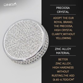 Lexus NX/ES/RX/CT/IS/GS/RC Interior Custom Parts Main Switch Knob Drive Mode Adjustment Knob Metal + Crystal Diamond Decoration Custom Parts Interior Parts (ES/CT/IS/RC/GS (Gin-iro) Dial, Gin-iro