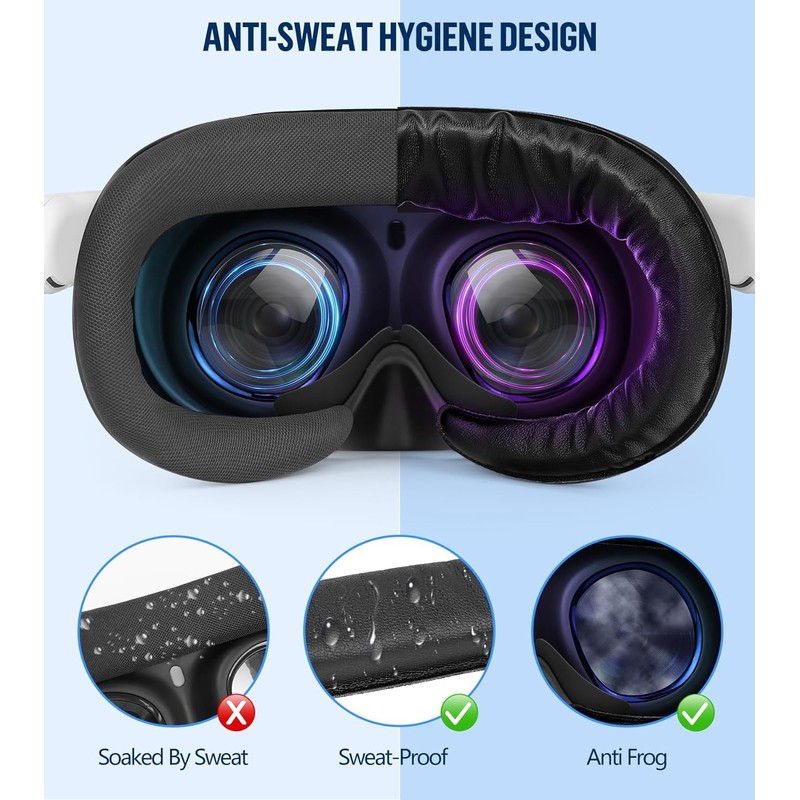Facial Interface & Face Pad Cushion Compatible with Oculus/Meta Quest