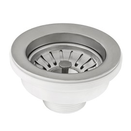 Ruvati Basket Strainer for Thick Fireclay Kitchen Sink Drain Assembly - Stainless Steel - RVA1039ST