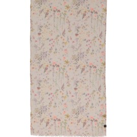 FRAAS Stole with Delicate Floral Print - 50 x 180 cm - Lightweight Scarf for Spring and Summer - Sustainability Edition, Pale Peach