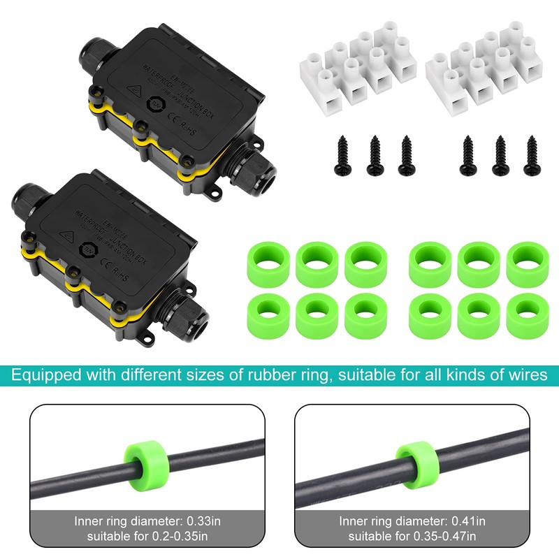Junction Box IP68 Waterproof Junction Box Outdoor Waterproof Junction Box