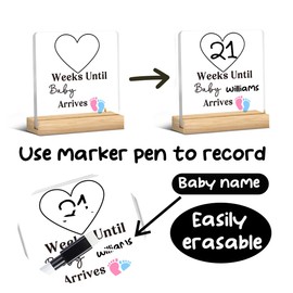 Pregnancy Announcement for Grandparents Baby Announcement Birthday Gifts For Pregnant Women Baby Countdown Office Desk Decor Home Office Sign Accessories Desk Decor