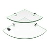 Expression Products Multi pack Acrylic Corner Shelves - 2 shelves