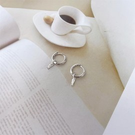 Cute Fish CZ Cartilage Small Huggie Hoop Dangle Drop Earrings for Girls Women Minimalist S925 Sterling Silver Post Animal Charm Cuff Sleeper Little Hoops Dainty Hypoallergenic Jewelry Valentines Day