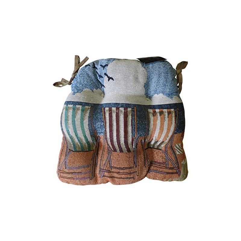 Park Avenue Collection Tapestry Tufted Chair Pad