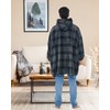 Alexander Del Rossa Wearable Blanket Hoodie Adult, Oversized Hoodies for