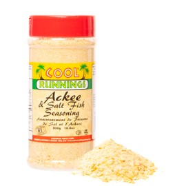 Cool Runnings Ackee & Saltfish Seasoning 300g - Perfect Caribbean Blend for Authentic Jamaican Breakfast and Brunch Dishes, Ideal for Saltfish, Ackee, and Vegetables