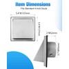 WENHUALI 4 Inch Dryer Vent Cover Outdoor with Stainless Steel