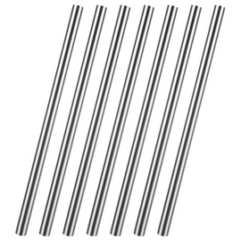 ZOFORTY 6Pcs 304 Stainless Steel Round Rod 1/2”Diameter 10”Length Metal Solid Shaft Rods Stainless Steel Rods for Industry Metal Working DIY Craft