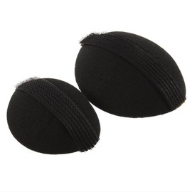 4Pcs/2Pair Sponge Bump It Up Volume Hair Base Styling Insert Tool Hair Accessories, Black