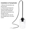 Canomo Chandelier Extension Poles Lighting Fixture Downrods with 1/8-IP Threaded