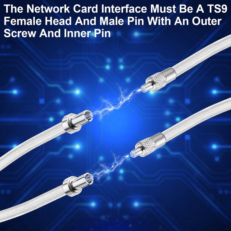 Tri-Band WiFi Antenna with 12dBi Gain and TS9 Connector –