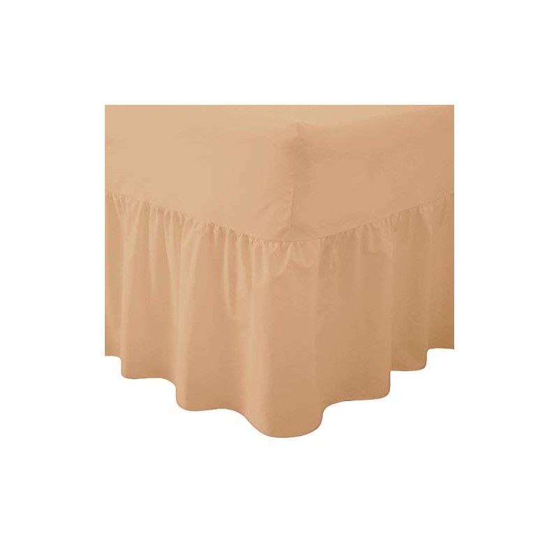 R&Z Luxuary Plain Polycotton Fitted Valance Sheet SIngle, DOuble, King,