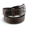 ARIAT Women's Basic Heavy Stitched Belt, Brown, Small
