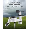 VEVOR 7-in-1 Wireless Weather Station, 7.5-Inch VA Display, Solar Powered