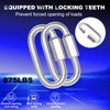 100PCS 2.36 Inches Quick Links, M6 Screw Chain Links Heavy