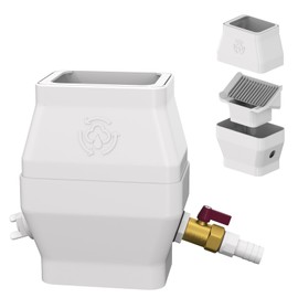 Rain Barrel Diverter Kit for 2"x3" or 3"x4" Gutter Downspouts, Rainwater Collection System with Filter and Brass Spigot – Rain Catcher Kit, Hose Not Included