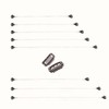 DOORES Brown Invisible Elastic Fish Line for Wire Hair Extensions