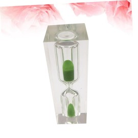 COLLBATH Creative Timer for Sandglass Clock Decoration for Brushing Teeth Green Color for Home Playtime Activities Safe Portable