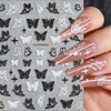 3 Sheets Hollow Butterfly Nail Art Stickers Butterfly Nail Decals