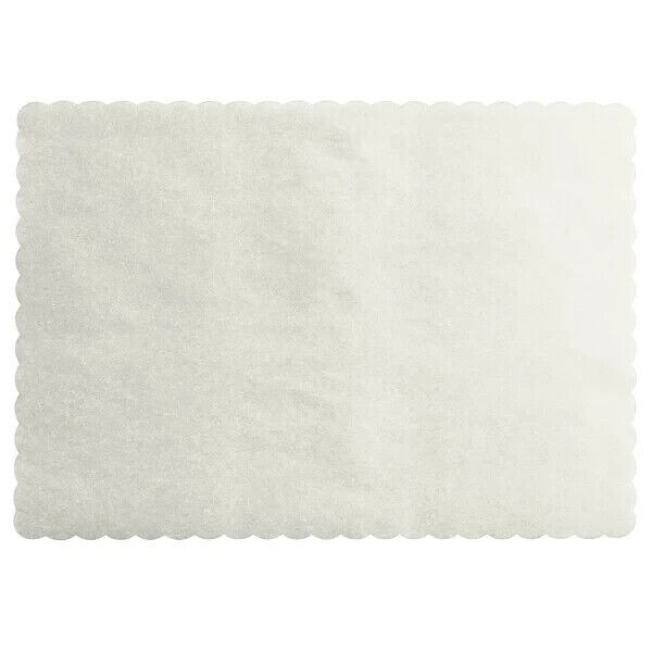 Choice 50 Choice 10" x 14" Gray Colored Paper Placemat