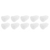 10Pcs 3 Hole White Hearing Amplifier Domes Earbud Tips Soft