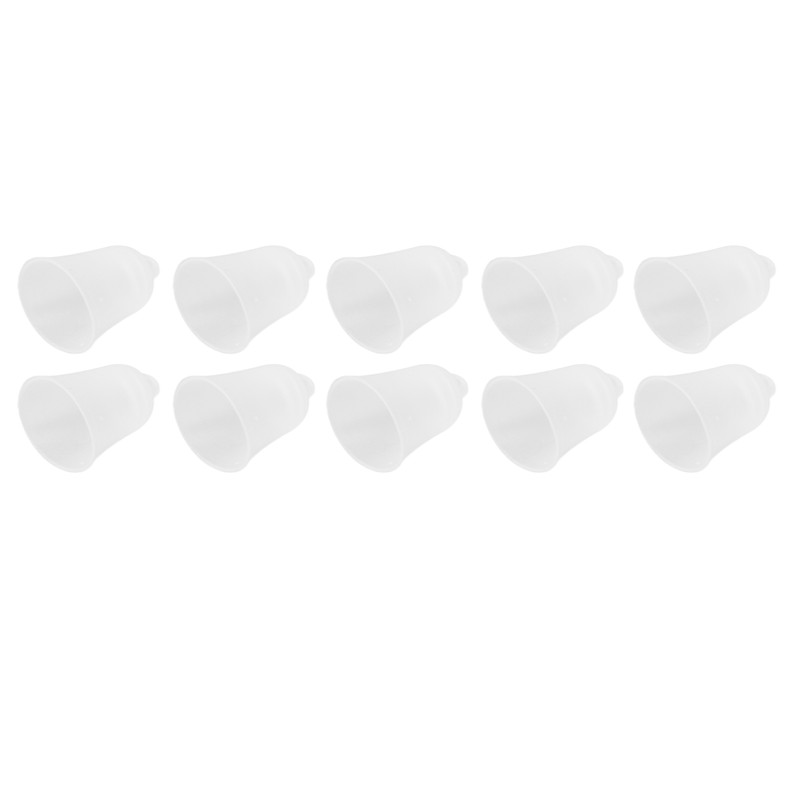 10Pcs 3 Hole White Hearing Amplifier Domes Earbud Tips Soft