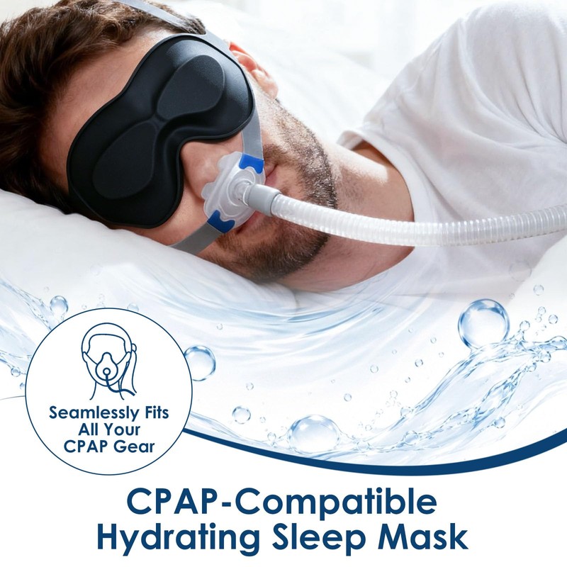 Sleep Masks Designed to Relief Dry Eyes, Upgraded 3D Silicone